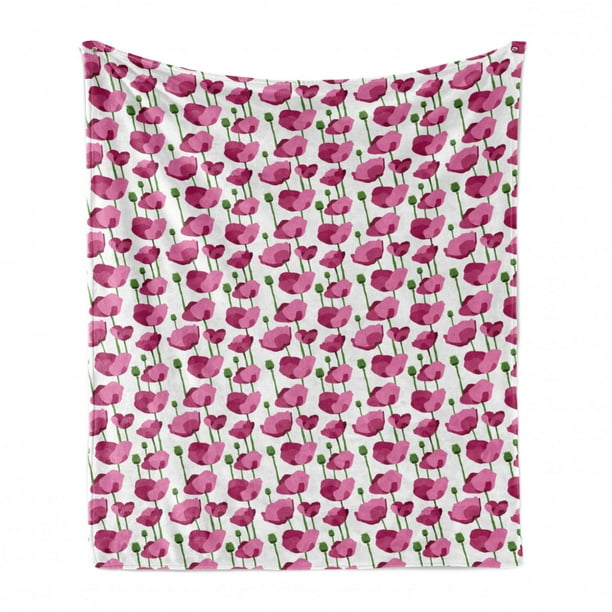 Ambesonne Rose Soft Flannel Fleece Throw Blanket 60 x 80 Rosebuds Romantic Flowers with Leaves Wedding Valentines Day Theme Cozy Plush for Indoor and Outdoor Use Fern Green Baby Pink Ambesonne Rose Soft Flannel Fleece Throw Blanket 60 x 80 Rosebuds Romantic Flowers with Leaves Wedding Valentines Day Theme Cozy Plush for Indoor and Outdoor Use Fern Green Baby Pink